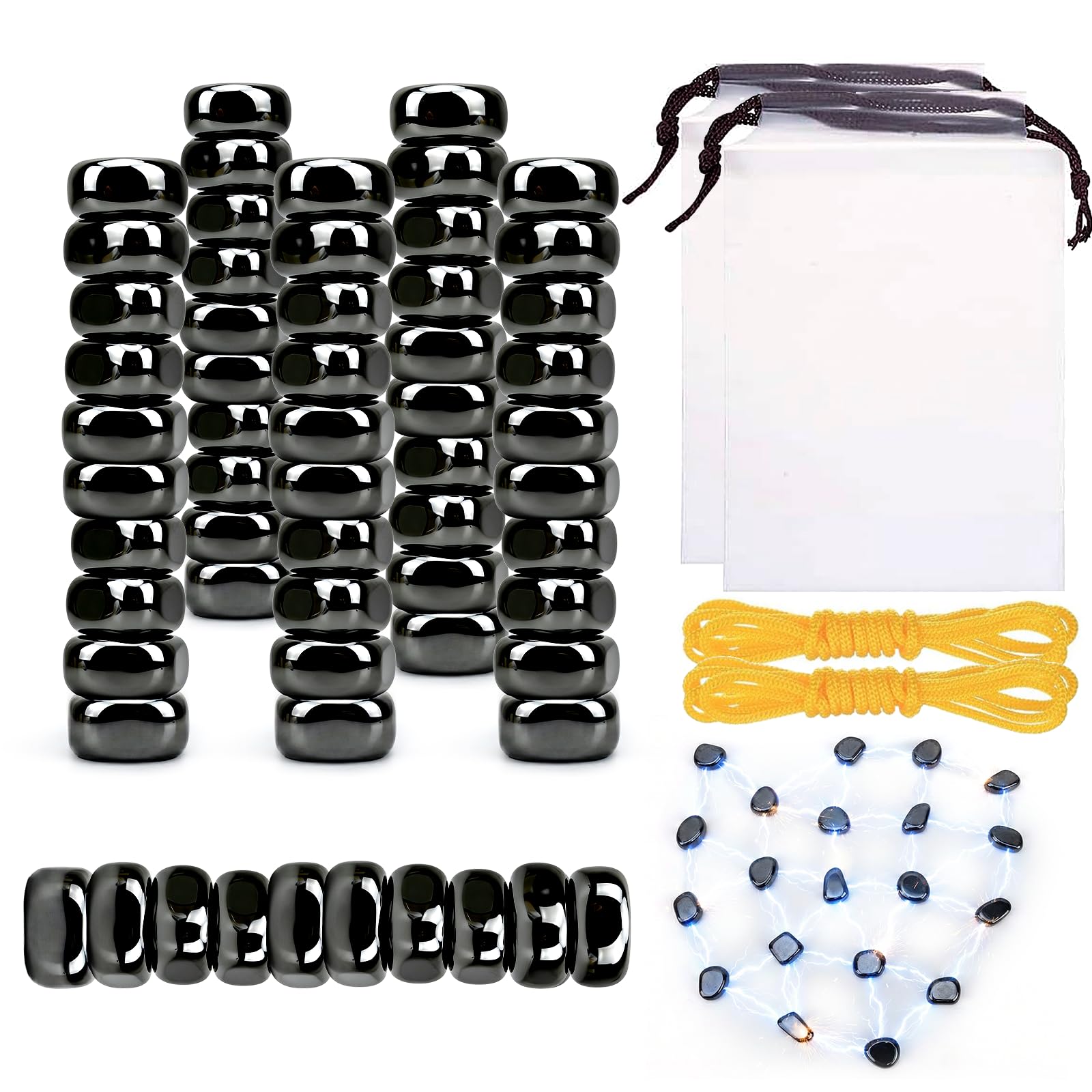 60 Stück Magnetisches Schachspiel, Tragbar Magnetspiel, Magnet Schach Tischspiele, mit 2 Schnur, 2 Aufbewahrungstasche, Magnet Schachspiel für Erwachsene Partyzubehör für Familientreffen