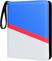 Vista 11 de Carpeta para tarjetas coleccionables de 4 bolsillos con cremallera y correa de mano, capacidad para hasta 400 tarjetas, carpeta TCG de piel