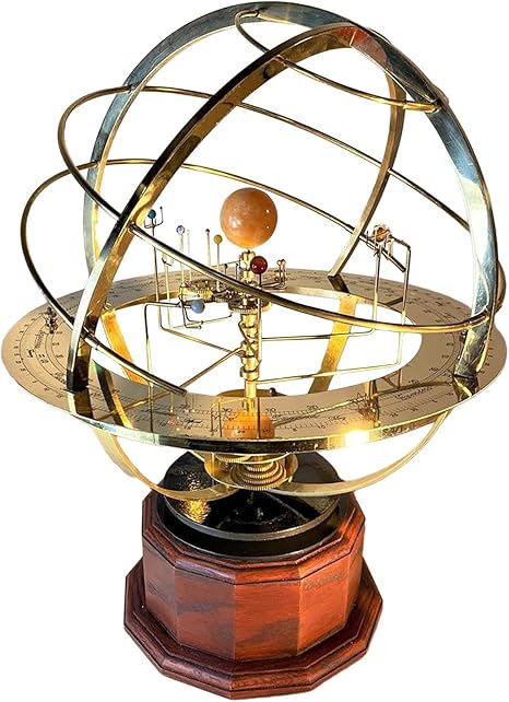 Amazon 太陽系のグランドオーレリーモデル 9つの塗装された惑星を備えた太陽系モデルキット レトロな機械式太陽系金属工芸品 ホームリビングルームの寝室の装飾ギフト 置物 オブジェ オンライン通販
