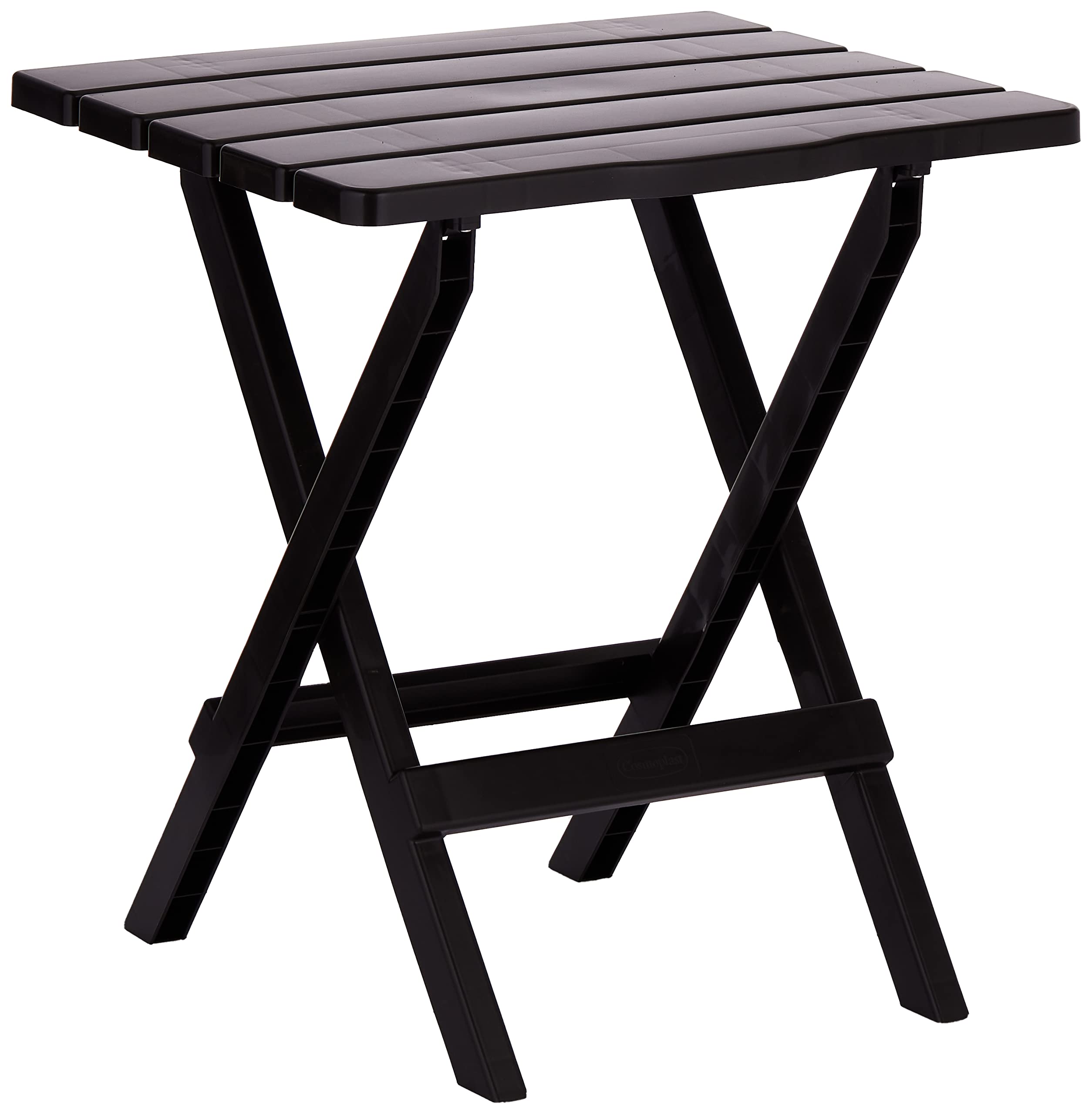 Cosmoplast Portable Camping Folding Table, Dark Brown