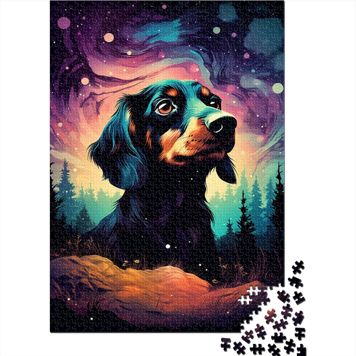 Puzzles 2000 pièces pour Adultes, bébé Teckel, Jeu éducatif Familial, Cadeau d'anniversaire, 70 x 100 cm, pour Adolescents à partir de 14 Ans
