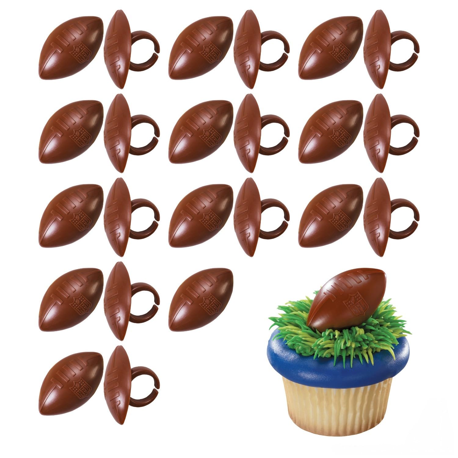 Décorations de gâteaux NFL pour sublimer vos cupcakes sans glaçage complexe - 8