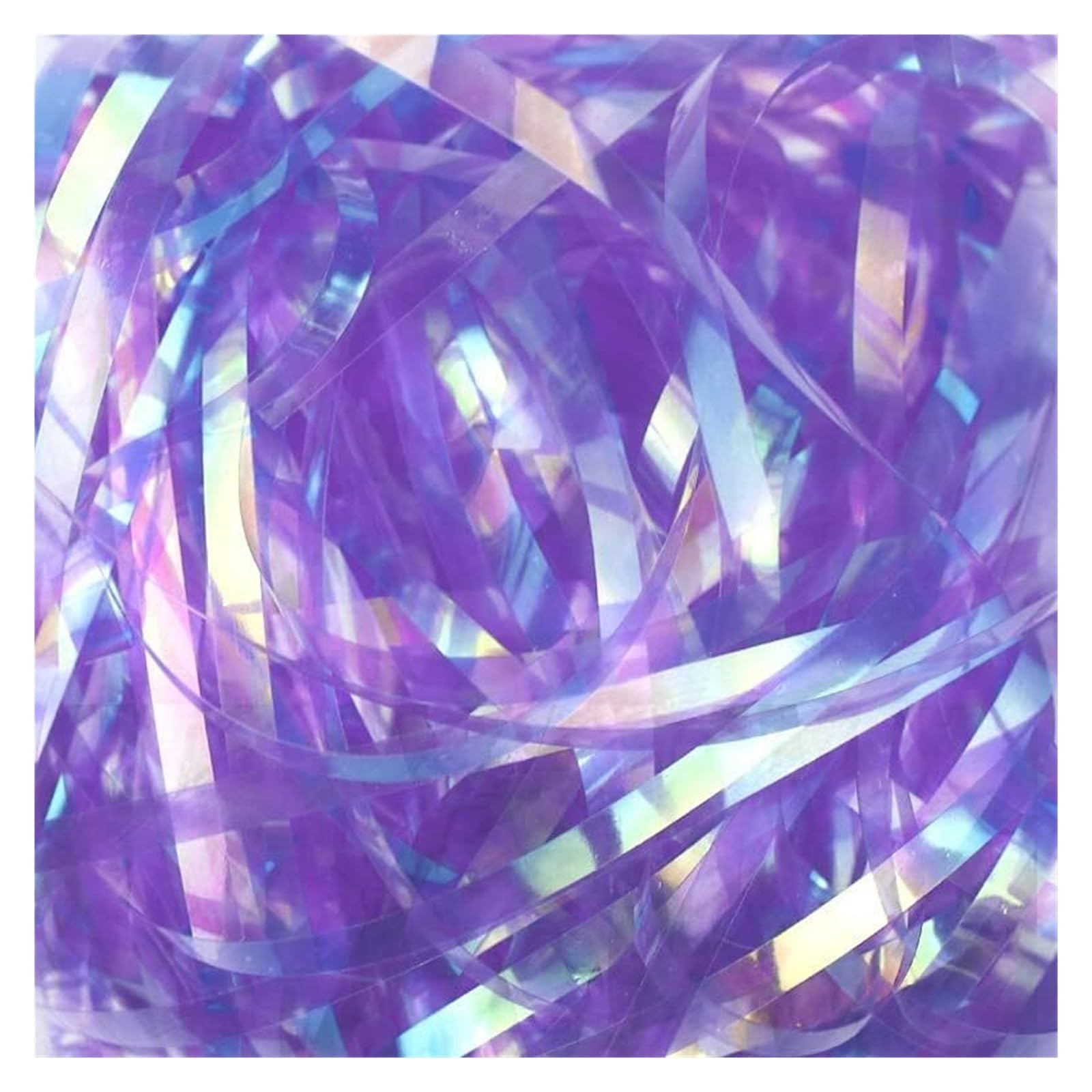 Carta sminuzzata per confezioni regalo, Carta velina triturata e iridescente glitterata multicolore da 60-400 g, riempitivo regalo(Iridescent Purple,400g)