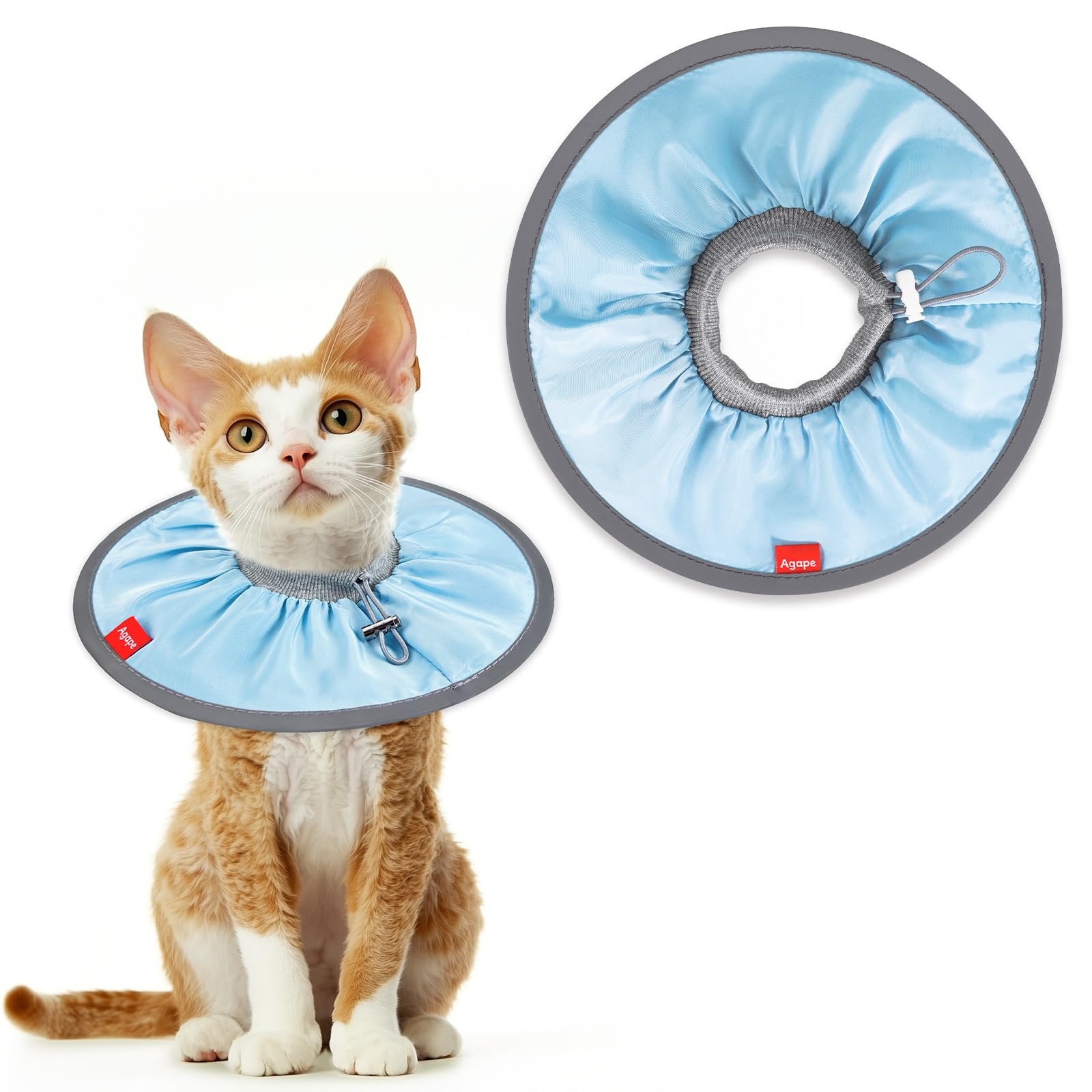 Cono de gato suave ideal para comer y dormir durante el postoperatorio