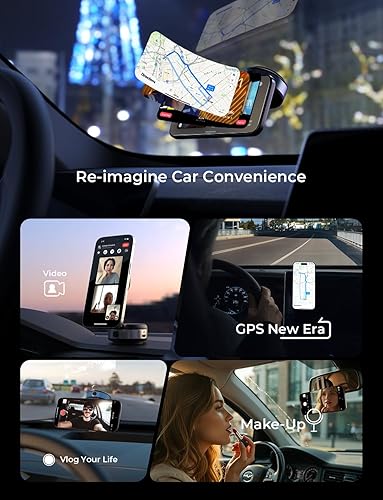 Miniatura 7 de LISEN Soporte de teléfono con ventosa eléctrica, soporte de teléfono con ventosa eléctrica al vacío, para soporte de succión magnética MagSafe para