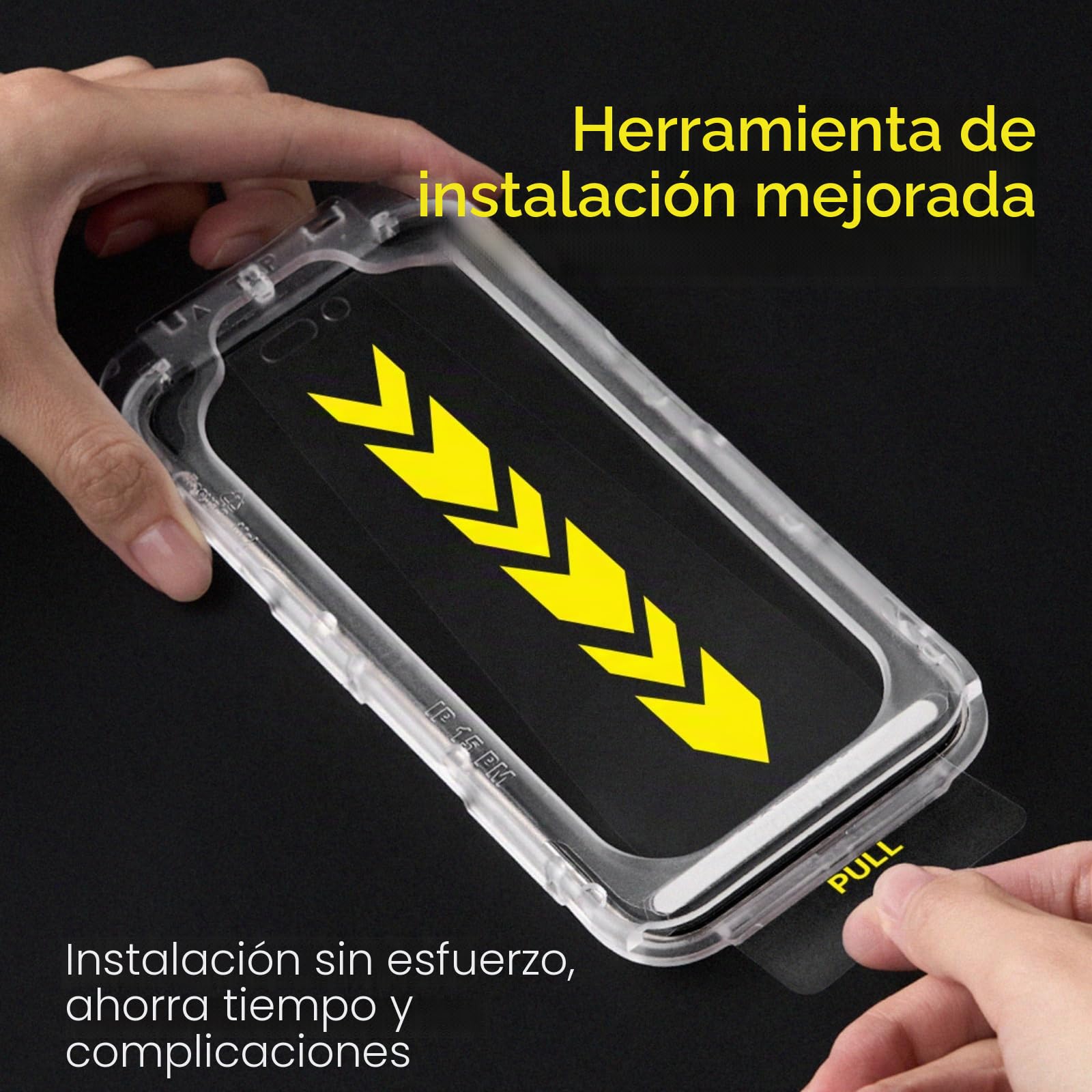 RhinoShield Protector de Pantalla Impact Pro para iPhone 16/15 / 14 Pro | Acabado mate de tacto suave, resistente a impactos y arañazos, luz azul e incluye herramienta de montaje.