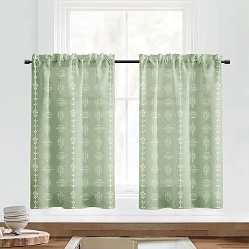 Lino Rosa New Boho Back Tab Curtains