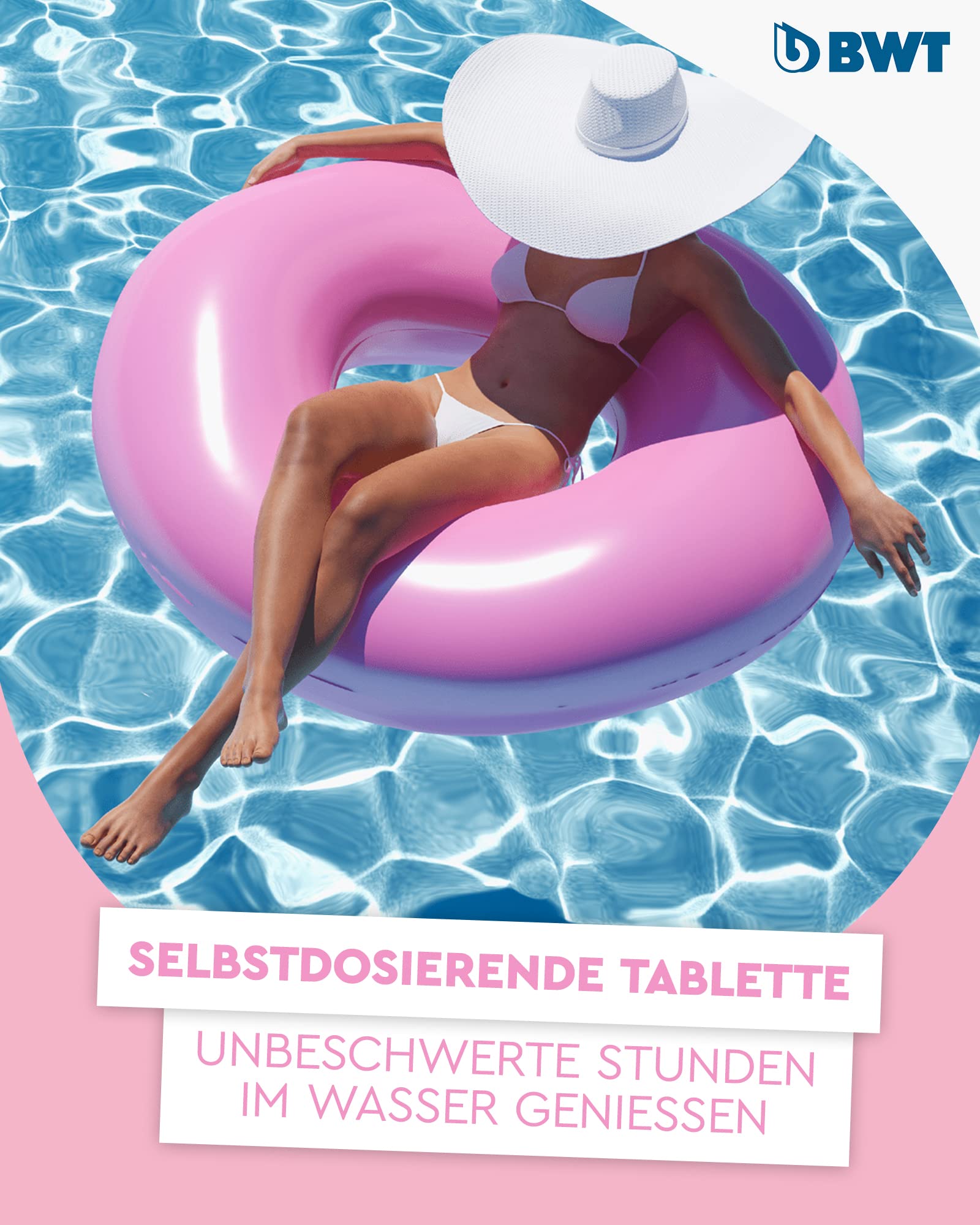 BWT Benamin Ultra Clear Poolpflege Tablette, 5er Pack à 500 g | 4-in-1 Formel, Schockbehandlung, Langzeit-Desinfektion, Algenverhütung & Flockung, Reduzierter Chloreinsatz