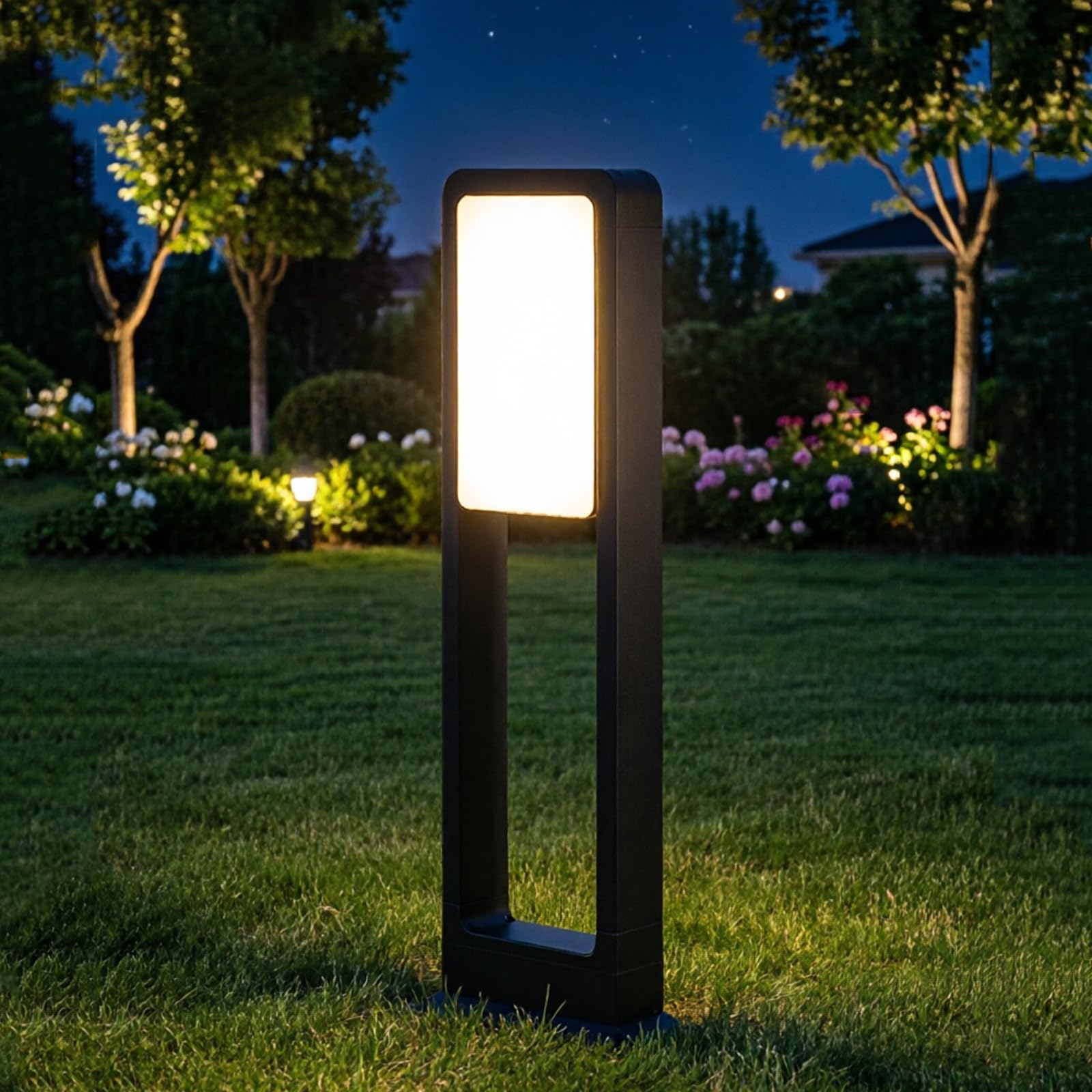 SDUYTDG IP65 Waterproof Pathway Lights,Modern Landscape Garden Lighting for Yard Path Landscape Lawn Walkway Driveway, 3000K LED Bollard Lights