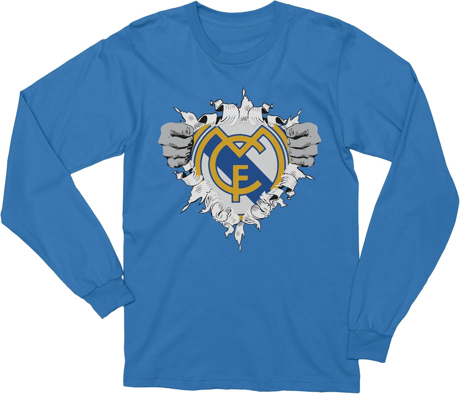 Madrid Superhero Football Trendy Soccer Design Fans Long Sleeve T-Shirt
