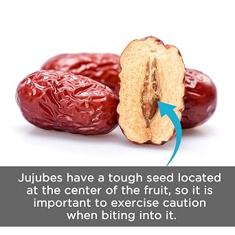 NESTLADY Natural grown dried jujube date, red date, hongzao, herbal healthy food, used for cooking, dessert, tea, etc. Net Weight: 200g/7.05oz...