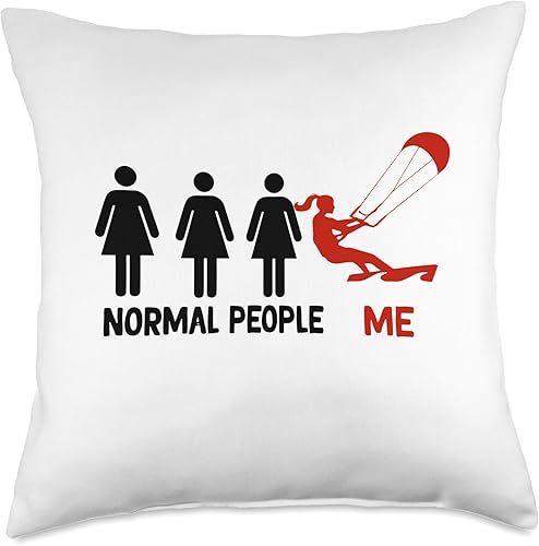Miniatura 5 de funny Kiteboarding life Funny normel pepole me Kitesurf Kiteboarder - Almohada de 16 x 16 pulgadas, multicolor