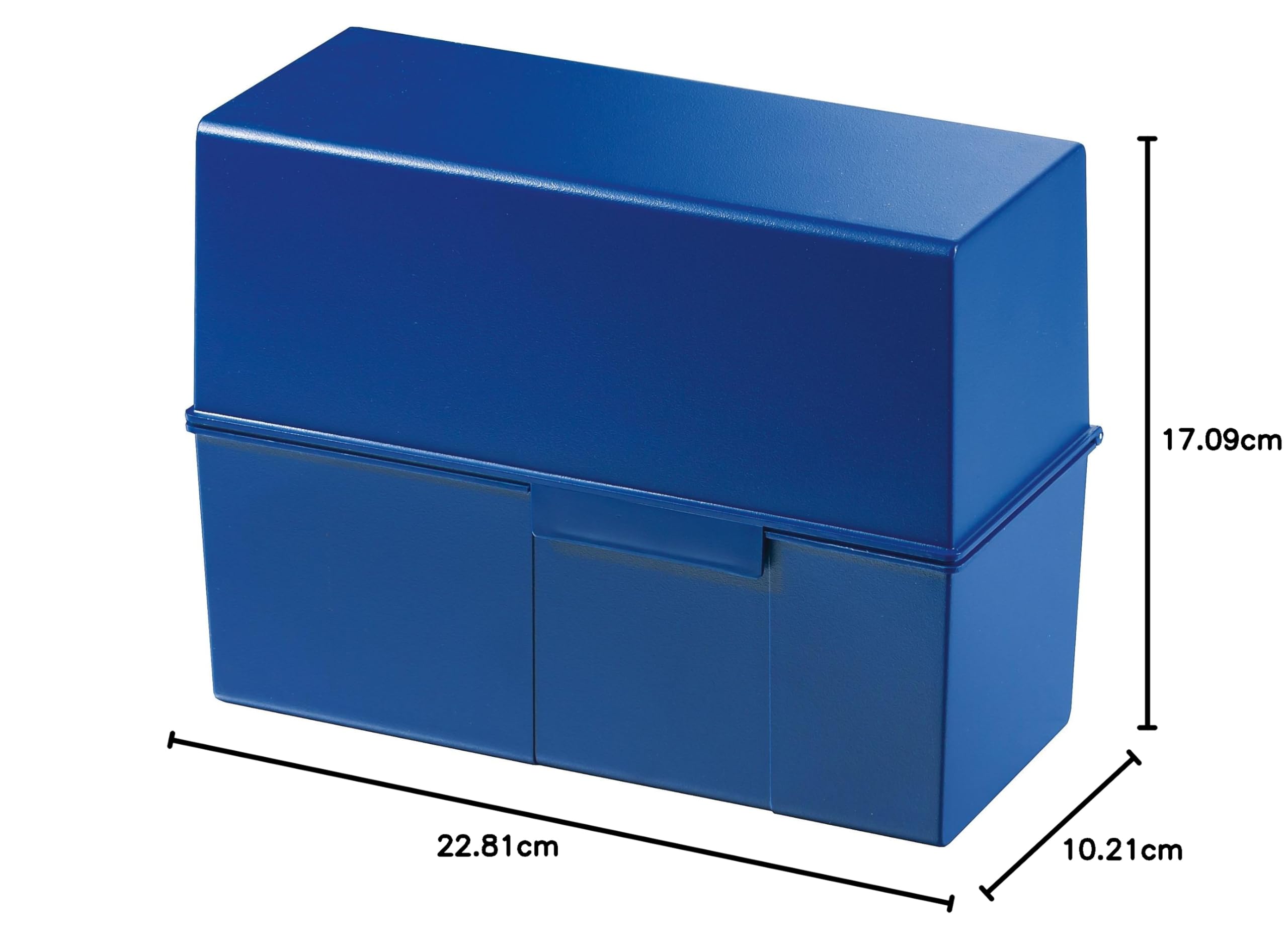 HAN Boîte à fiches plastique 450 fiches A5 228 x 171 x 102 mm Bleu