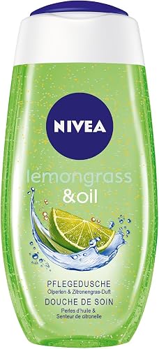 Nivea Lemon Grass Oil Nourishing Shower Cream, Shower Gel, 2 Pack (2 x 250 ml)