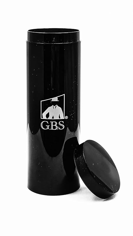 G.B.S Estojo Tubular Preto para Pincel de Barbear, Modelo 4027