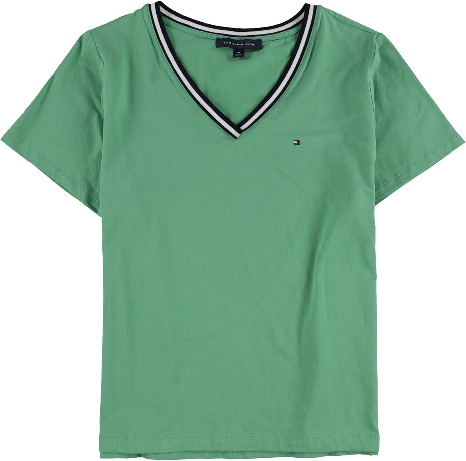 Tommy Hilfiger Womens Short Sleeve V-Neck T-Shirt (Standard and Plus Size)