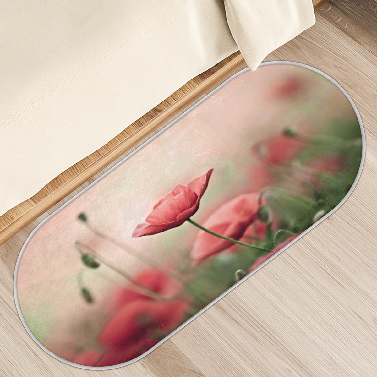 Tapis de sol anti-glisse à poils longs pour éviter les chutes en cuisine ou entrée