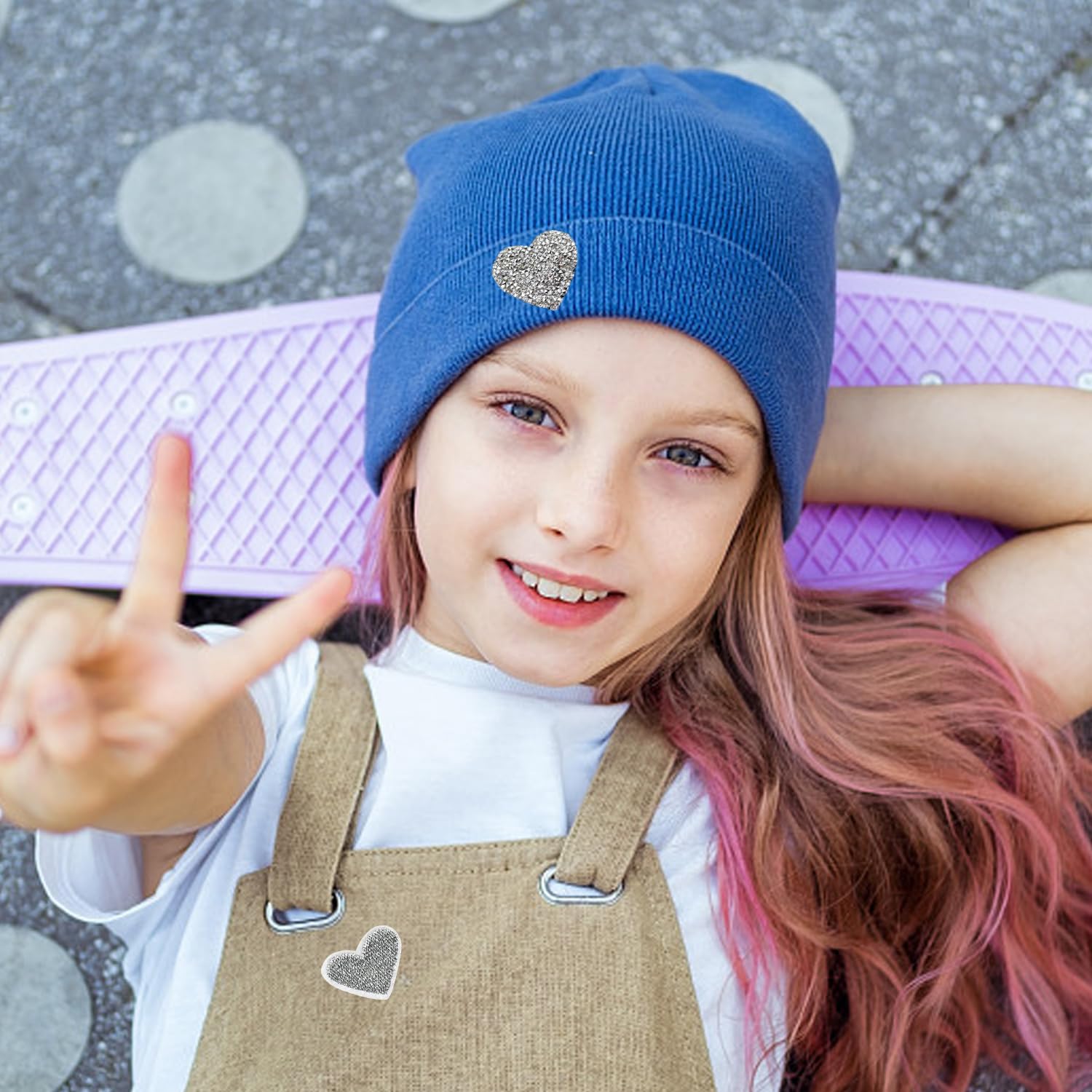 24 Adesivi E Toppe D'Amore Con Strass - Per Vestiti, Borse, Cappelli, Fai Da Te - Foto 5