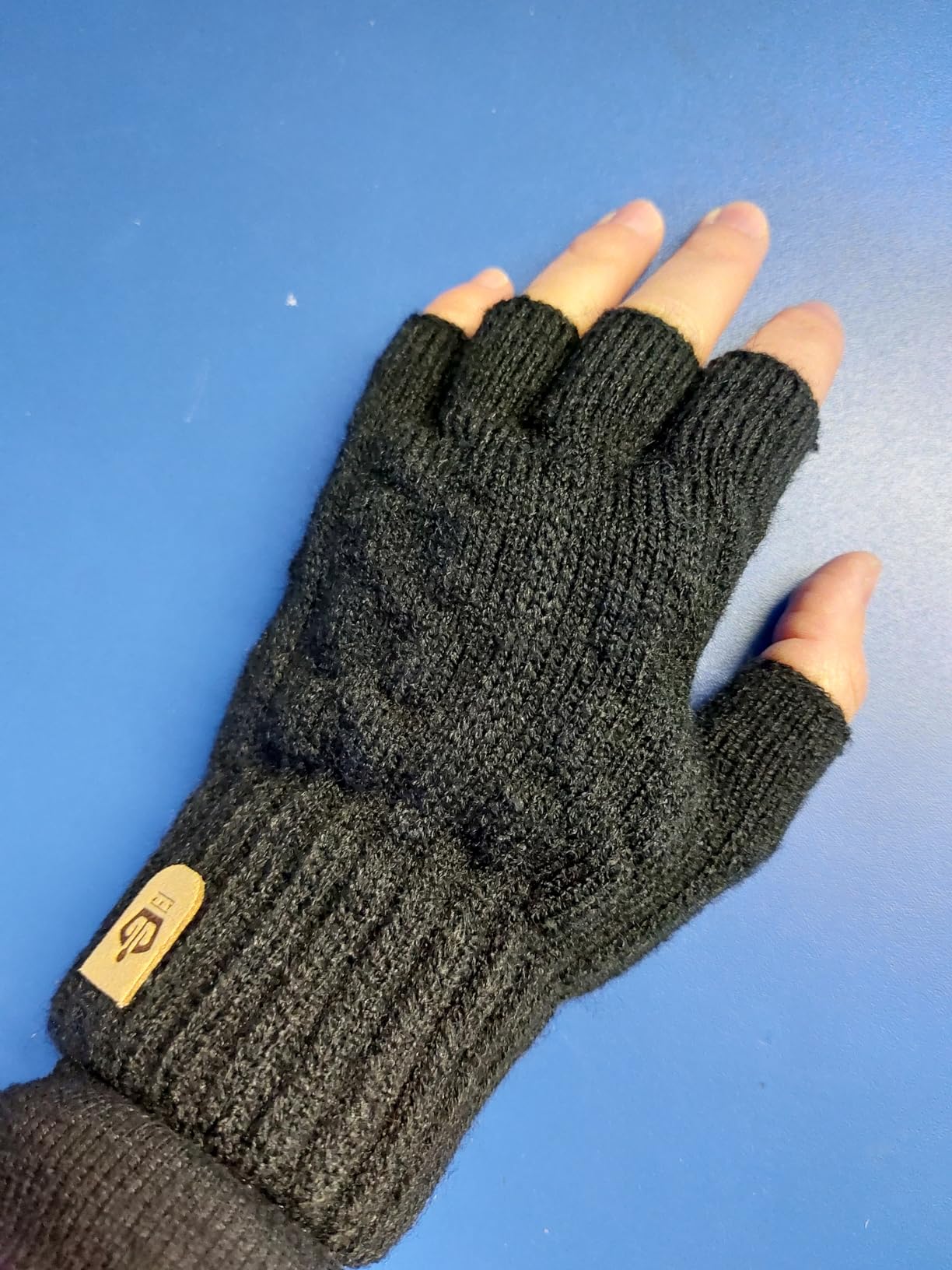 Guanti Senza Dita Invernali - Lavorati A Maglia, Caldi, Per Lavoro, Corsa, Bicicletta