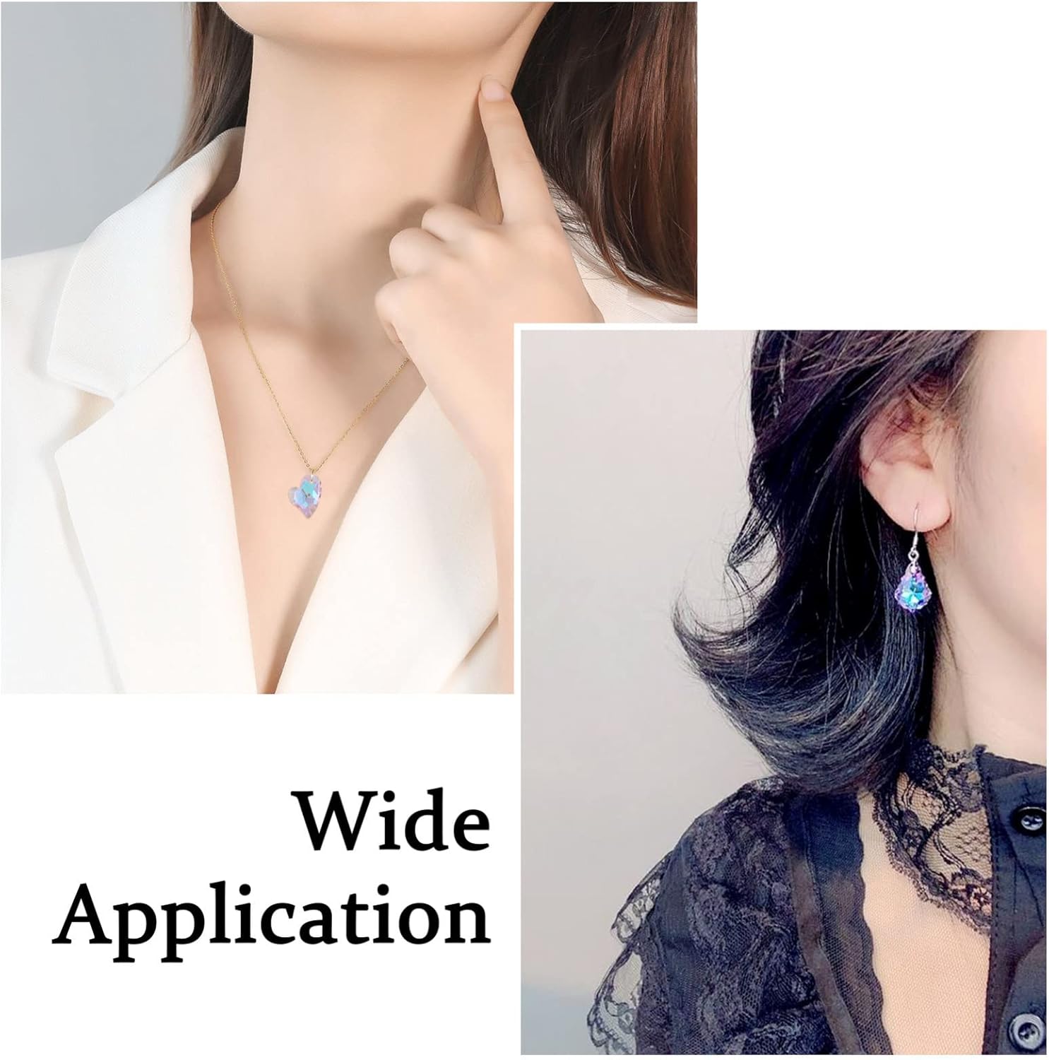 Craftdady Crystal Glass Pendant Charms Faceted Teardrop Charms Hamsa Maple Leaf Heart Rhombus Moon Pendants Rainbow Heart Dangle Charms Earring Charms Necklace Pendants for DIY Jewelry Making