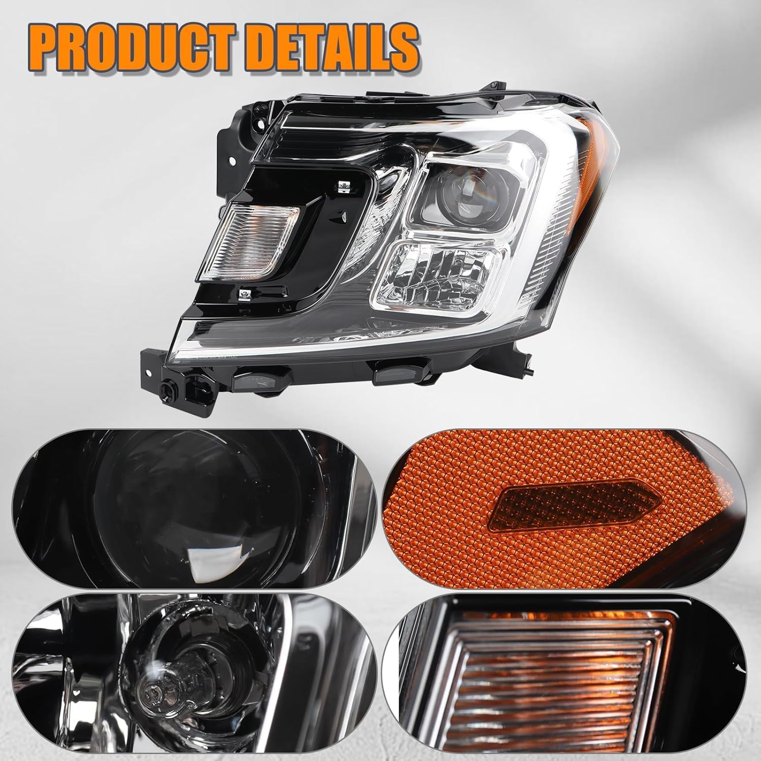 Left Halogen Headlights Assembly Compatible With 2018-2021 Ford Expedition[XLT Limitated] Headlamp Left Driver Side JL1Z13008J FO2502370