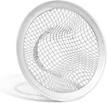 Piutouyar 2 Pack Stainless Steel Kitchen Sink Strainer, 2 Inch Diameter Mesh Basket Large Round Filter Kitchen Drain Strainer Food Catcher for Bathroom Bathtub Wash Basin Garbage
