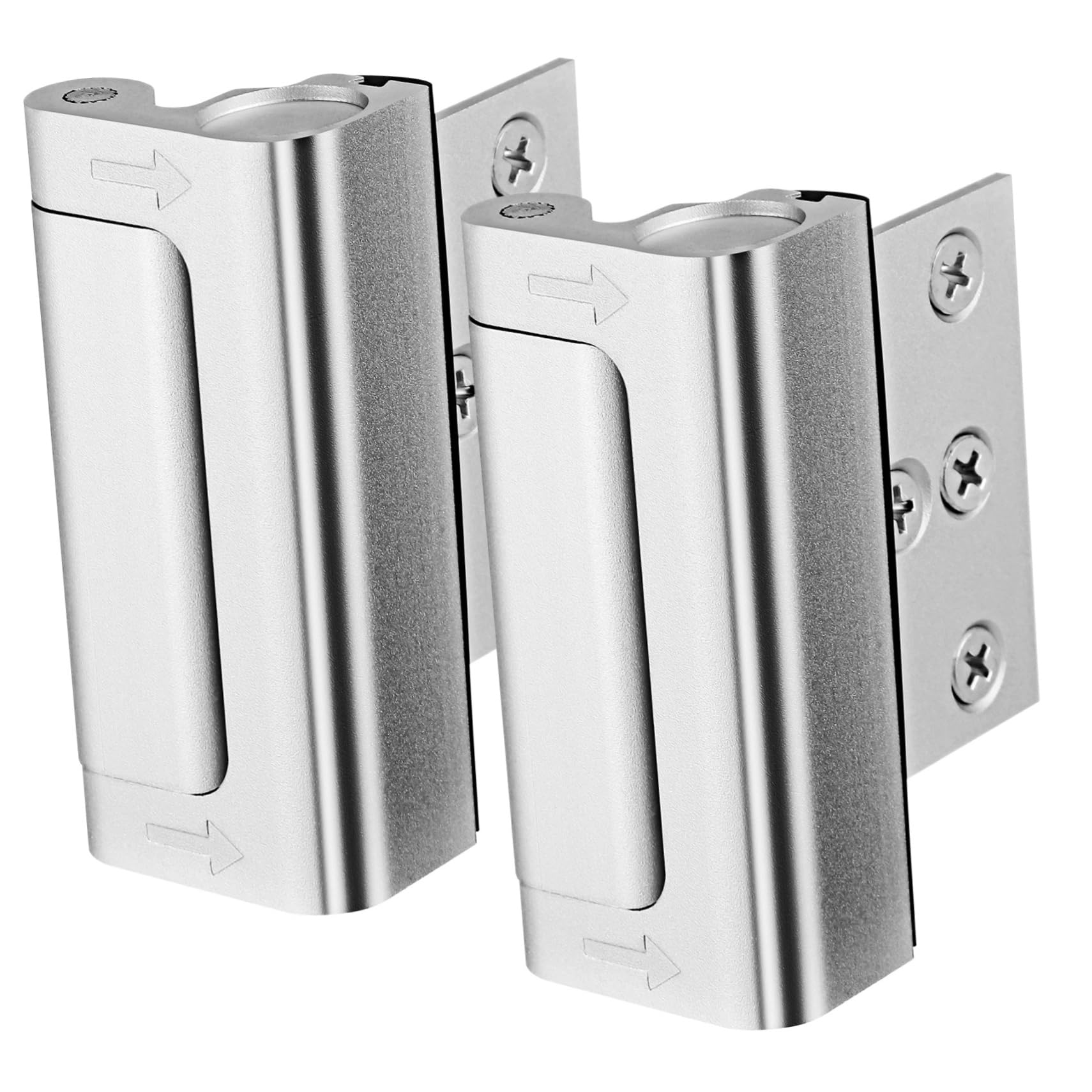 2pezzi Serratura Di Rinforzo Per Porta Dispositivo Di Sicurezza Per Porte Serratura Di Sicurezza Per Porta Interna Realizzata in Lega Di Alluminio Resistente e Durevole Facile Da i