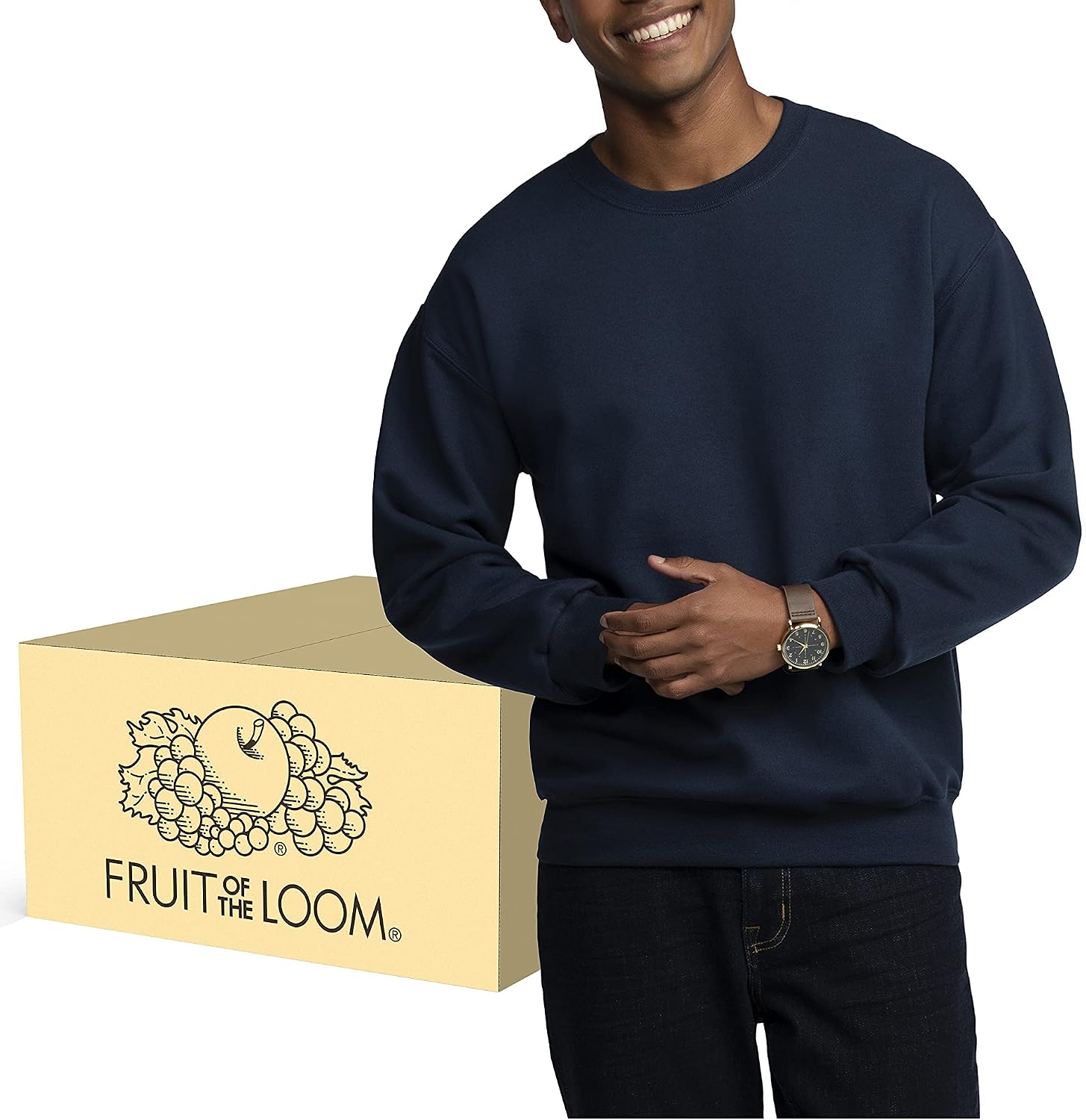 Fruit of the Loom Men's 12 Pack Fleece Sweatshirts