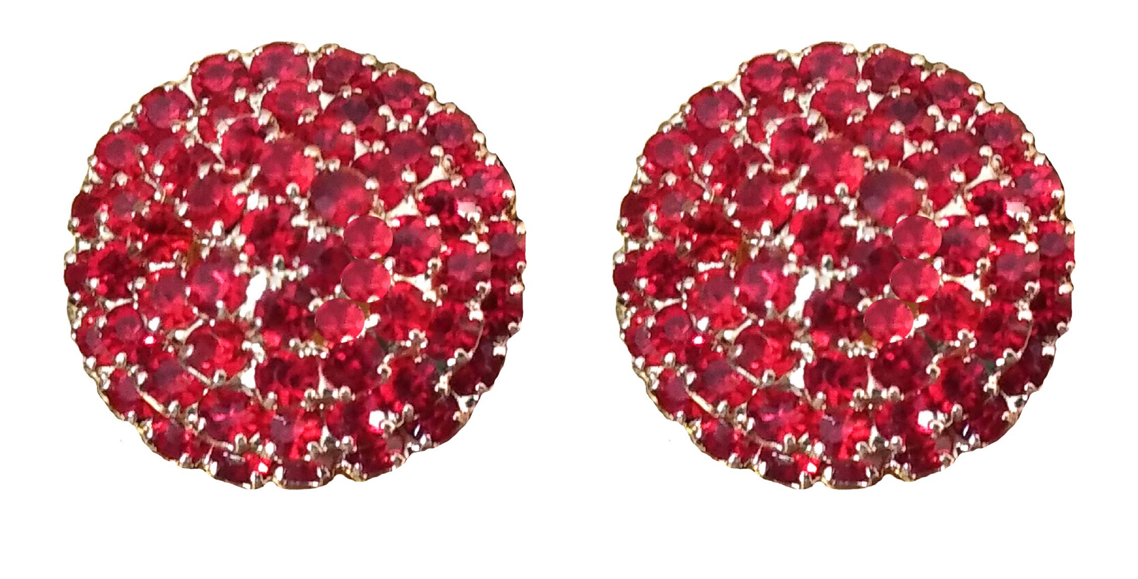 Shreya Collection Alloy Non Piercing Clip-on Round Shape Stud Earrings For Non Pierced Ears (Red) girls (B08YXW812L) Amazon Price History, Amazon Price Tracker