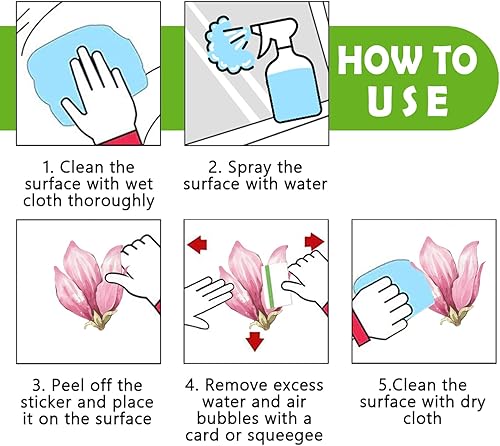 Miniatura 7 de Mfault Hello Spring Birds - Calcomanías de pared para ventana, 9 hojas, tulipán, flores, cardenal, colibrí, pájaro, pájaro, pájaro, decoración de