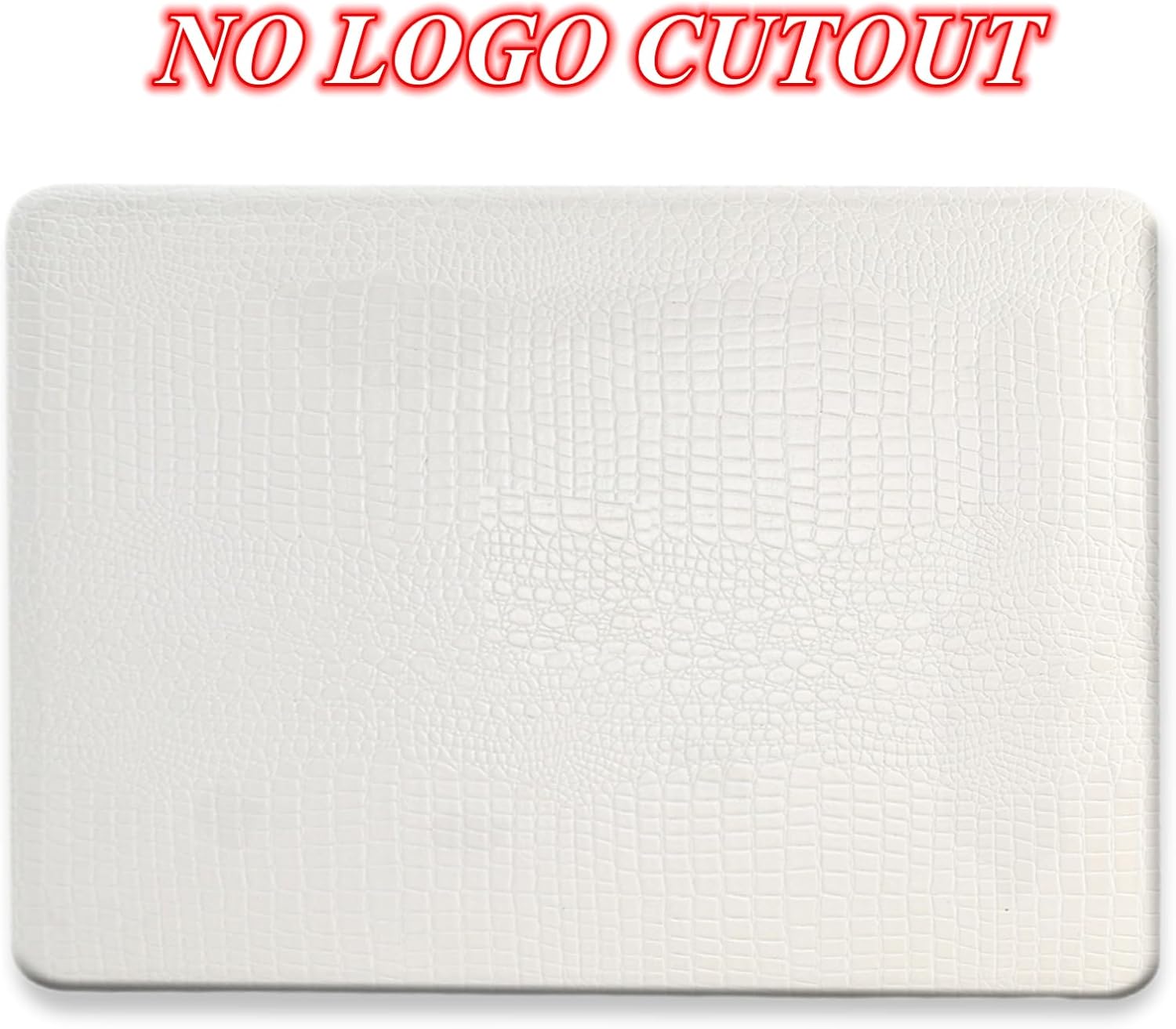 DTangLsm for Crocodile MacBook Air 13 inch Case 2025 2024-2022 M4 A3240 M3 A3113 M2 A2681, Crocodile Skin Alligator PU Leather Hard Shell Cover for MacBook Air 13.6 inch M4 Case+Keyboard Cover, White - Image 2
