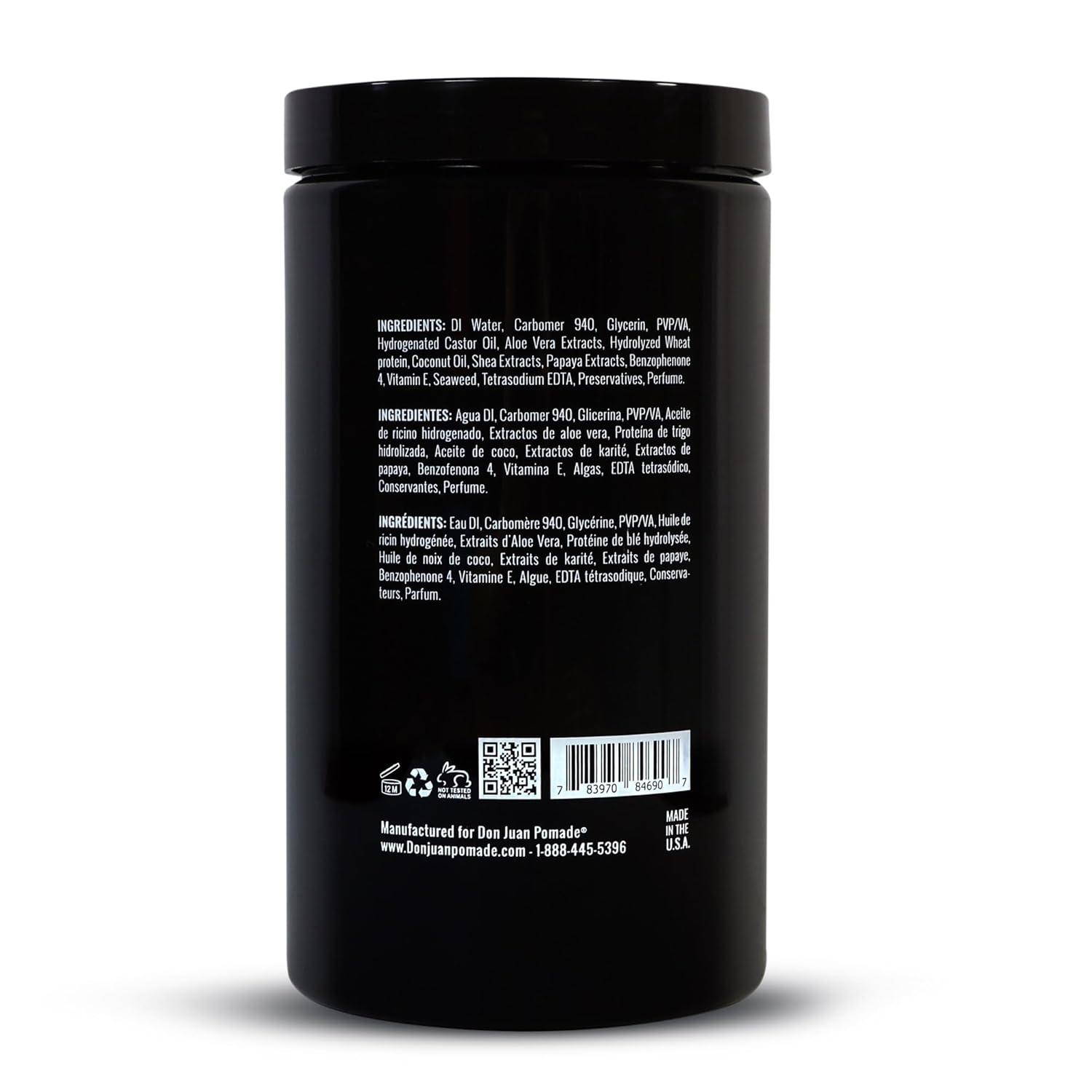 Don Juan Hair Styling Gel | Strong Hold | Non-flaking Formula | Summer Sea Breeze Scent, 32oz