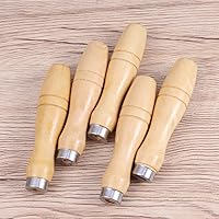 Vista 8 de DOITOOL Mango de madera para herramienta de corte de archivos, agujero interior medio para archivos, diseño ergonómico duradero para manualidades
