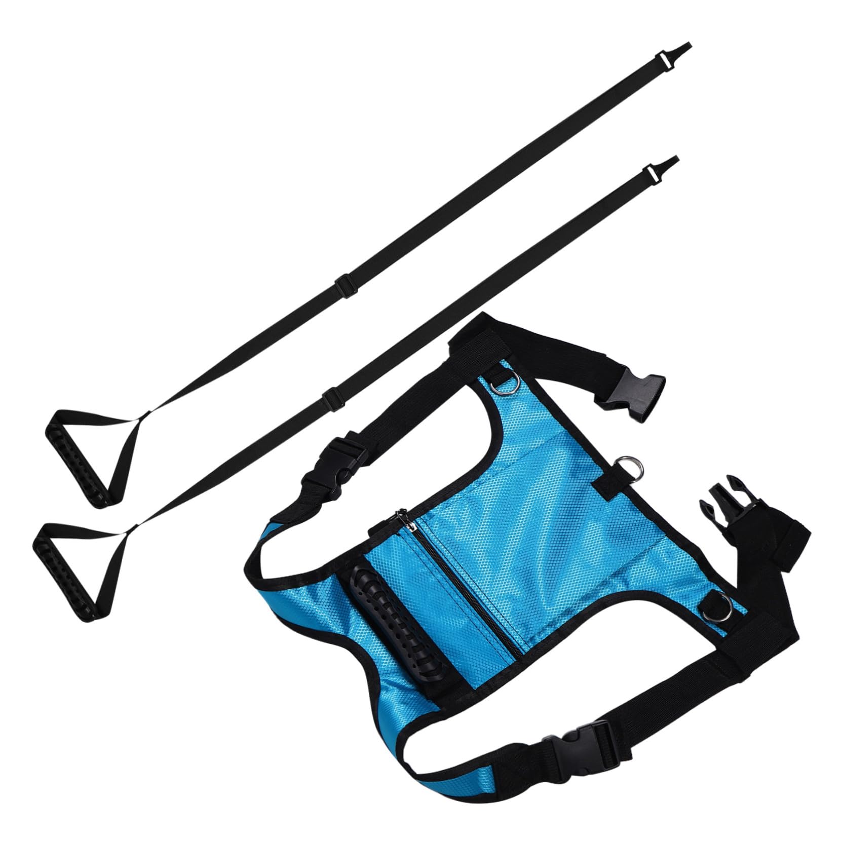 BESTonZON Imbracatura da Sci e Snowboard per Ragazzi con Tasca a Zip Regolabile Accessorio per Allenamento con Manico Traspirante e Sicurezza