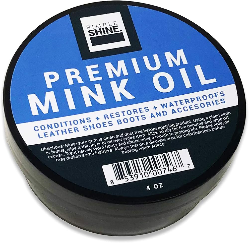 New Premium Mink Oil Waterproof Preserve and Protect Your Leather | Paste Conditions and Repels Water Salt and Oil