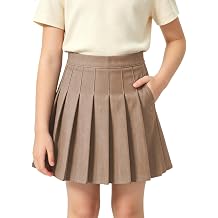 Girls Pleated Skirt with Practical Pockets and Shorts School Uniform Skort