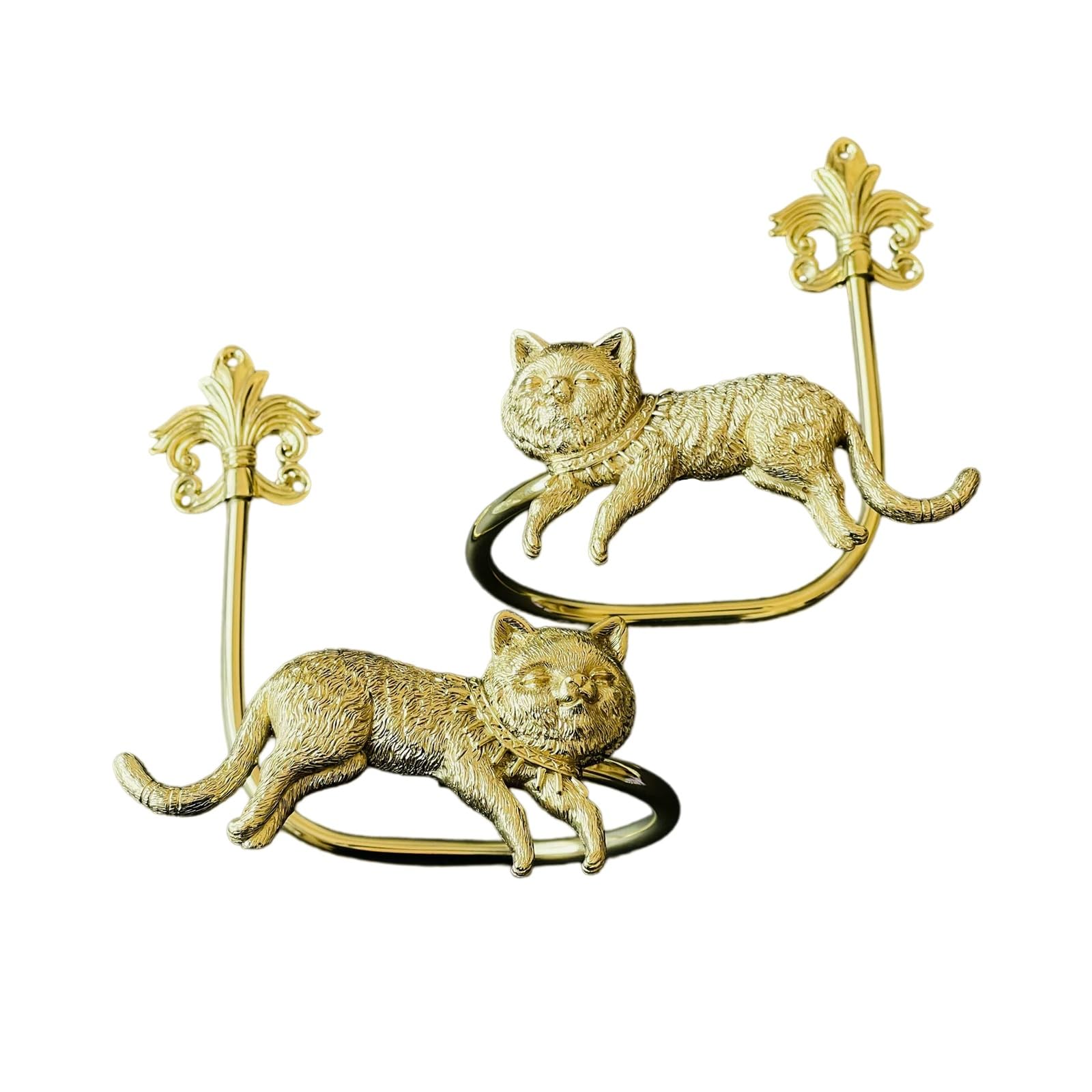 Curtain-Holdbacks丨Set of 2 Curtain Tiebacks Wall Mounted with Screws丨Decorative Curtain Holders for Drapes Window Treatment Holdbacks