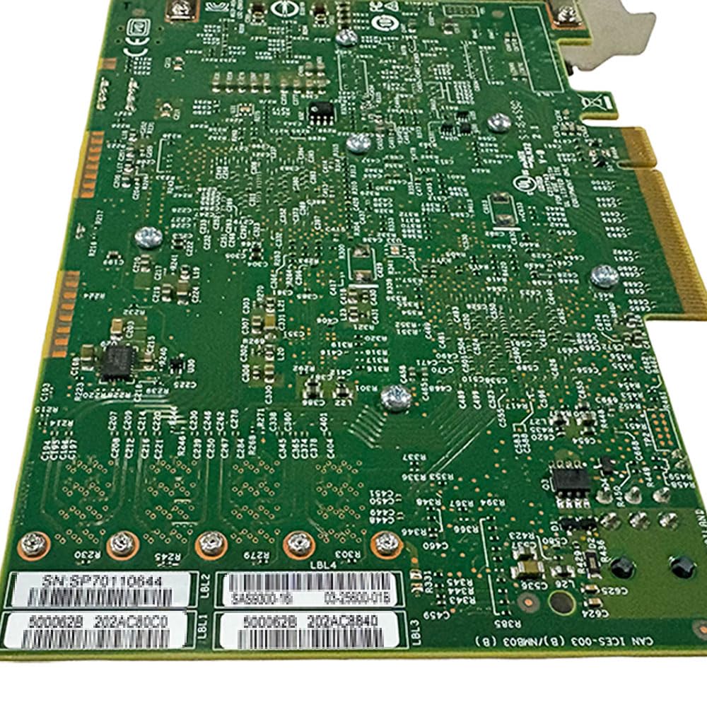 Carte HBA LSI 9300-16i IT Mode PCIe SATA 16 Ports 12Gbps PCIe 3.0 x8 Contrôleur SAS avec 4x SFF-8643 pour NAS ZFS TrueNAS