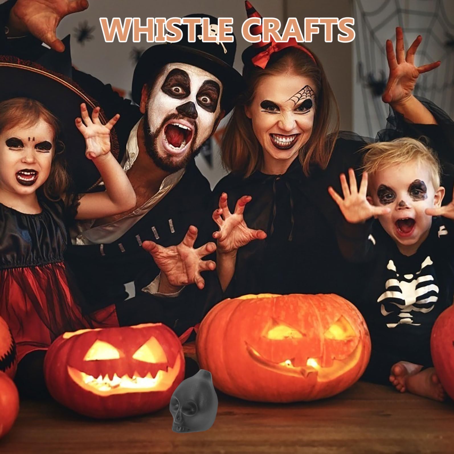 HANABASS 2 Stück Aztekische Todespfeife aus Keramik Gruselige Halloween Deko mit Schrei Schreiende Pfeife als Halloween Accessoire und Dekoration für Party und Desktop