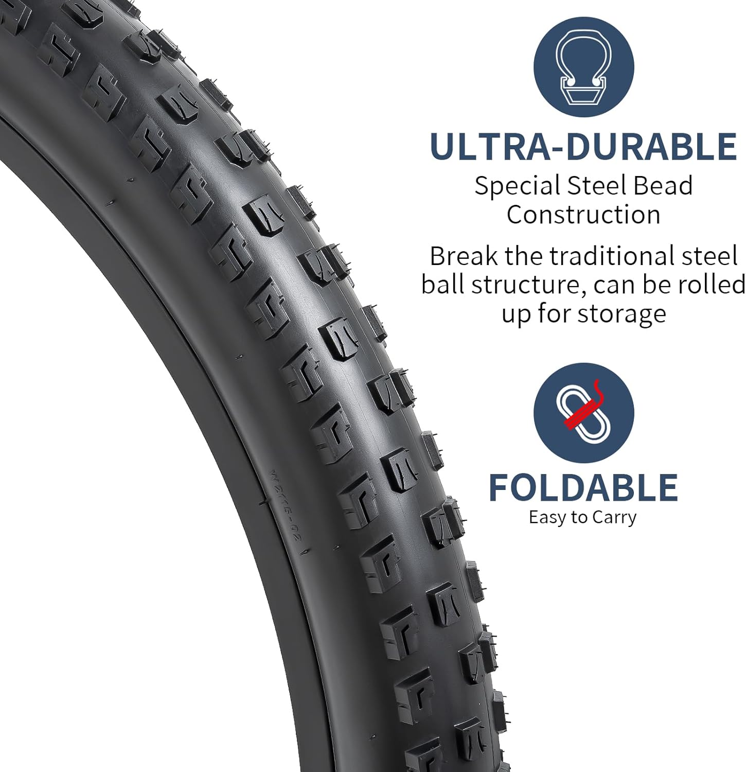 2-PCS 29" Mountain Bike Tires 29x2.10/54-622 Compatible with 29 X 2.10 29 * 2.1 Bike Bicycle Tires (Y-772)
