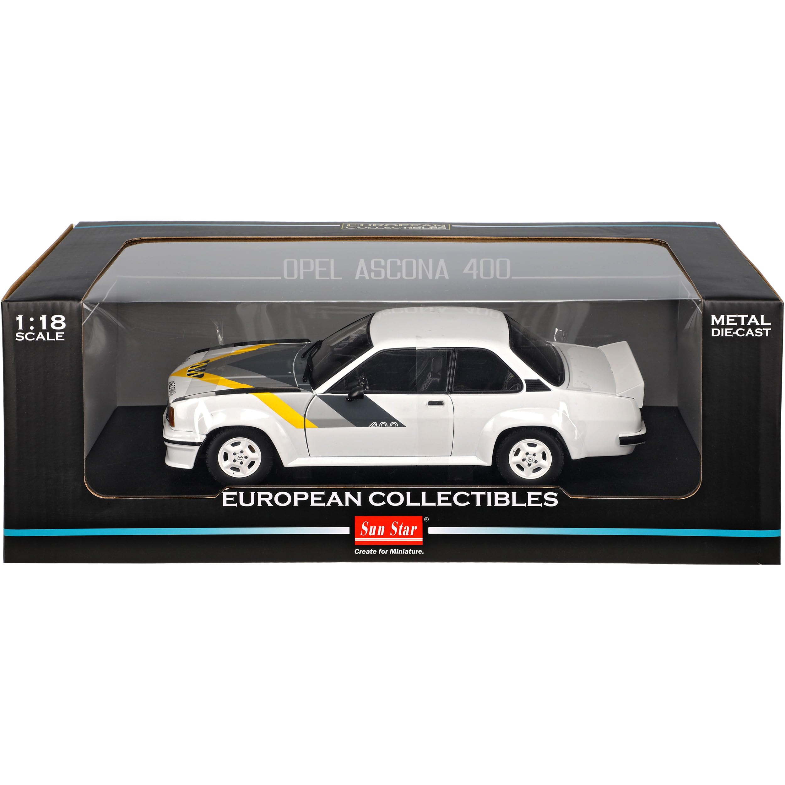 Generisch Opel Ascona B 400 Weiss 1975-1981 1/18 Sun Star Modell Auto
