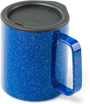 GSI Outdoors Glacier Stainless 10 fl. oz. Camp Cup, Blue Speckle