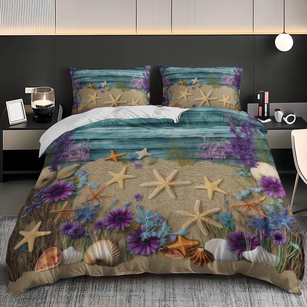 Pojedyncza poszewka na kołdrę 240 x 220 cm zestaw poszewek na kołdrę Retro słoje drewna rozgwiazda poszwa na kołdrę z mikrofibry, dziecięca zabawa miękki zestaw pościeli dla dzieci dorosłych