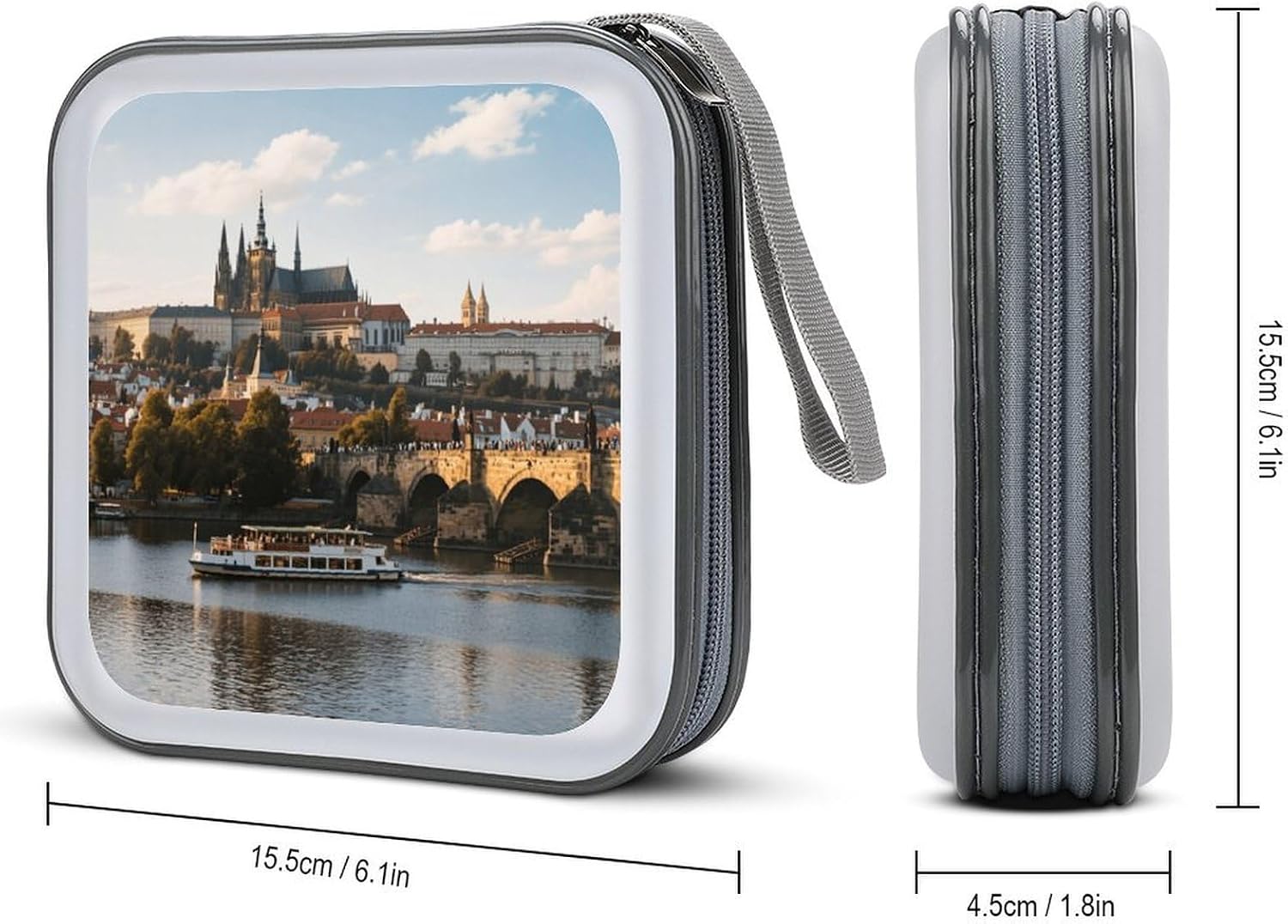 Prague Castle CD Case CD Storage Box DVD Sleeves