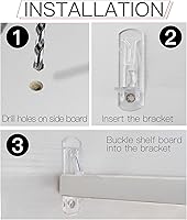 Vista 5 de 20 piezas de clavijas de estante de plástico con bloqueo de 5 mm, clips de soporte de estante de plástico transparente de 3/4" con bloqueo