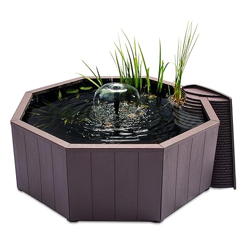 Aquagarden No Dig Nature Pool, Complete Water Feature Kit, Attract