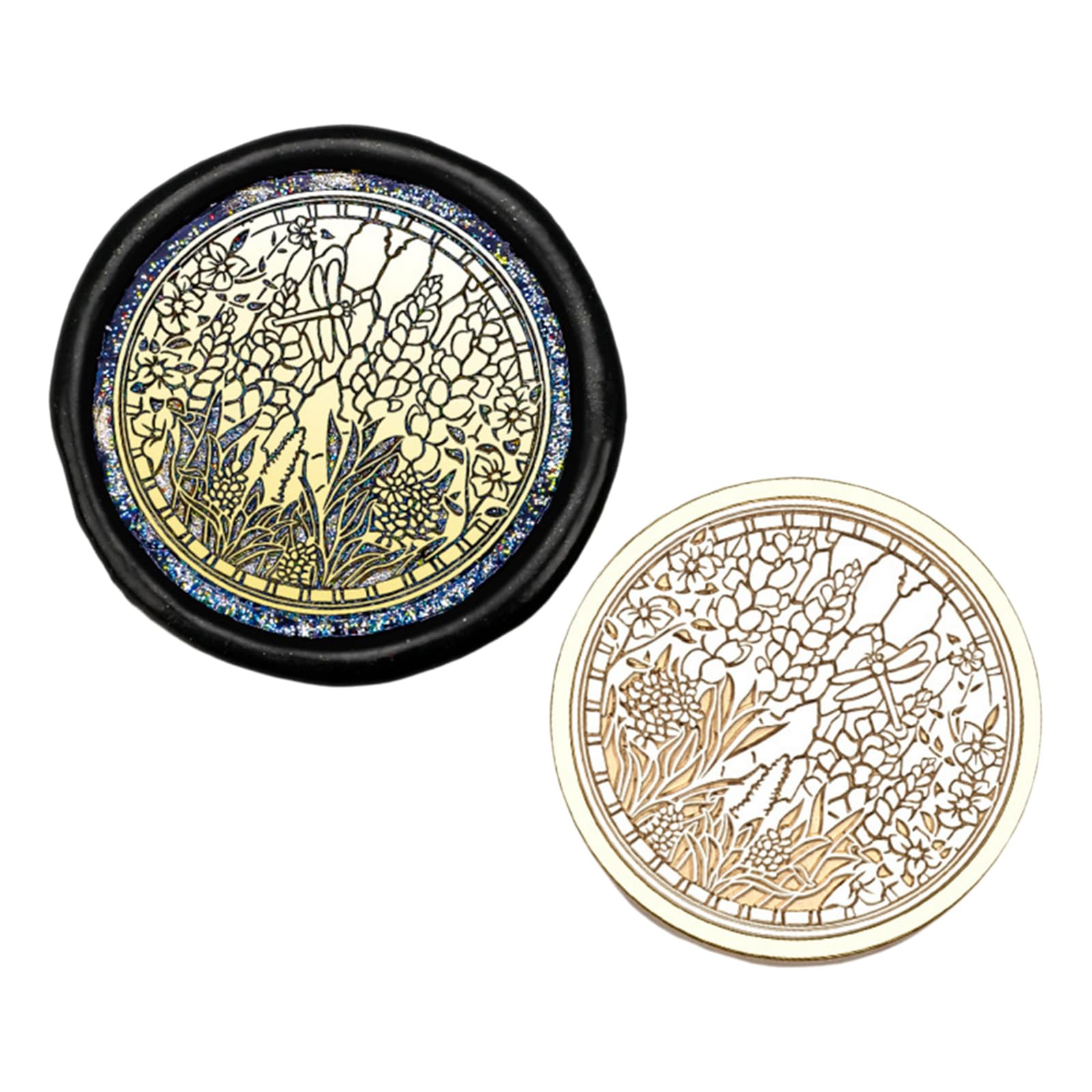 Tsophreniq Stamp Head, Sealing Stamp Head with Vintage Pattern for Seal Letter Envelope, Invitations, Package Decoration Brass Sealing