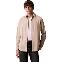 Calvin Klein Camicia Classica da Uomo LS Solid Oxford LV140EM125 Altre Camicie