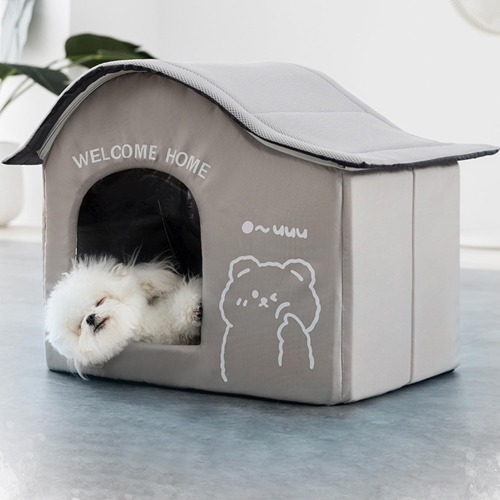 Outdoor Katzenhaus Kühlendes Katzenhaus Haustierunterstand | Klappbarer Unterschlupf Mit Eisfach, Katzenzubehör Für Sommer Camping Outdoor