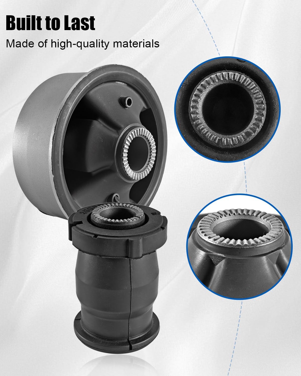 Front Lower Rearward Suspension Control Arm Bushing Fit for Toyota Corolla Matrix Pontiac Vibe Replaces 48654-12120 48655-12170 48654-12090 48654-12160 48655-02040 48655-20310, 2 Pair